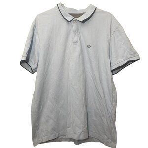 Dockers Mens Polo Shirt XLT Vintage Light Blue Embroidered Logo